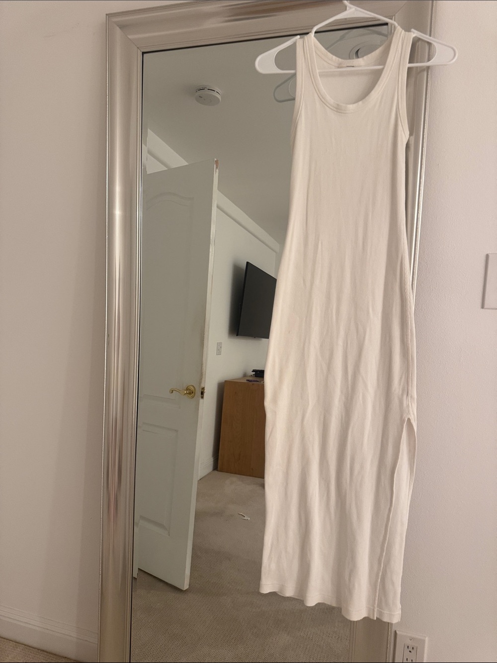 Women’s Sleeveless Maxi Dress - White